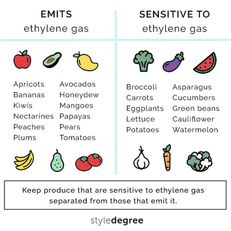 Ethylene in Fruits and Vegetables .